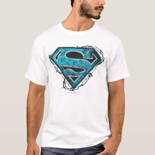Supergirl Logo Barbed Wire and Flowers T-Shirt