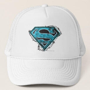 Supergirl Logo Barbed Wire and Flowers Trucker Hat