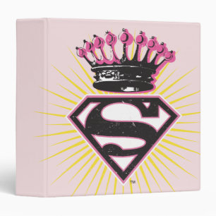 Supergirl Logo with Crown Binder