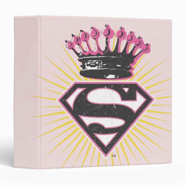Supergirl Logo with Crown Binder (Front/Spine)
