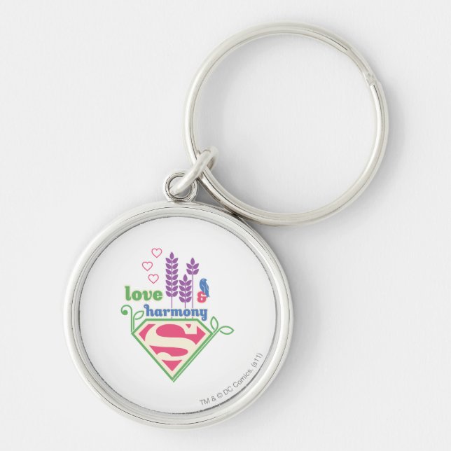 Supergirl Love & Harmony Keychain (Front)