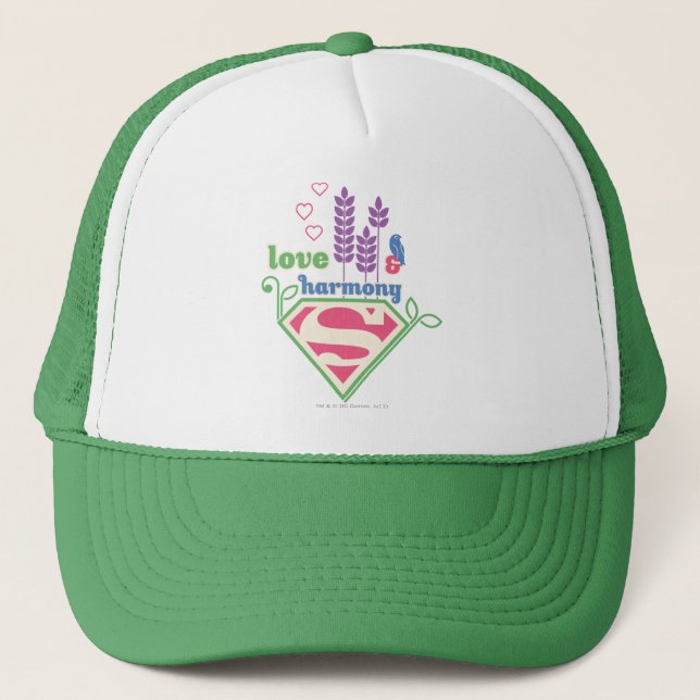 Supergirl Love & Harmony Trucker Hat (Front)