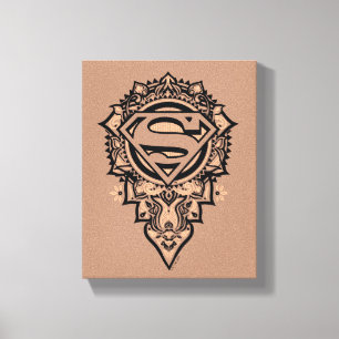 Supergirl Mandala Graphic Canvas Print