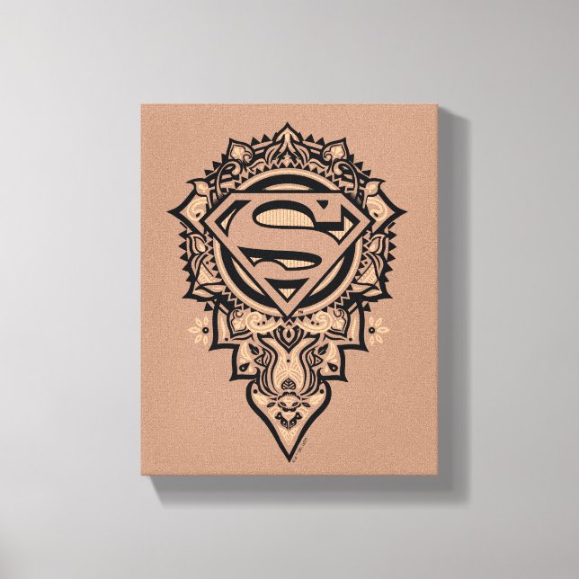 Supergirl Mandala Graphic Canvas Print (Front)