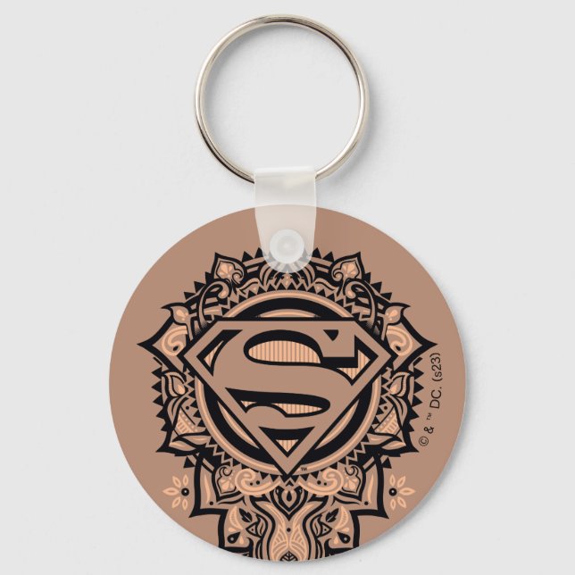 Supergirl Mandala Graphic Keychain (Front)