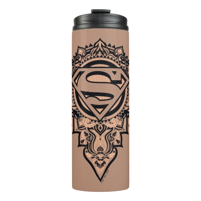 Supergirl Mandala Graphic Thermal Tumbler (Front)