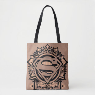 Supergirl Mandala Graphic Tote Bag