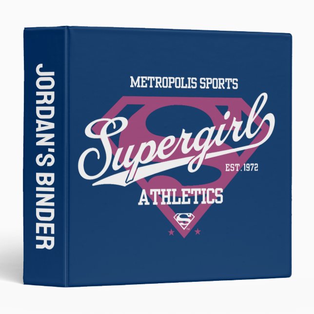 Supergirl Metropolis Sports Athletics Graphic Binder (Front/Spine)