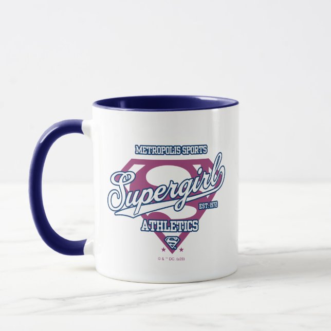 Supergirl Metropolis Sports Athletics Graphic Mug (Left)