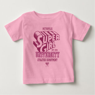 Supergirl Metropolis University Athletics Dept. Baby T-Shirt