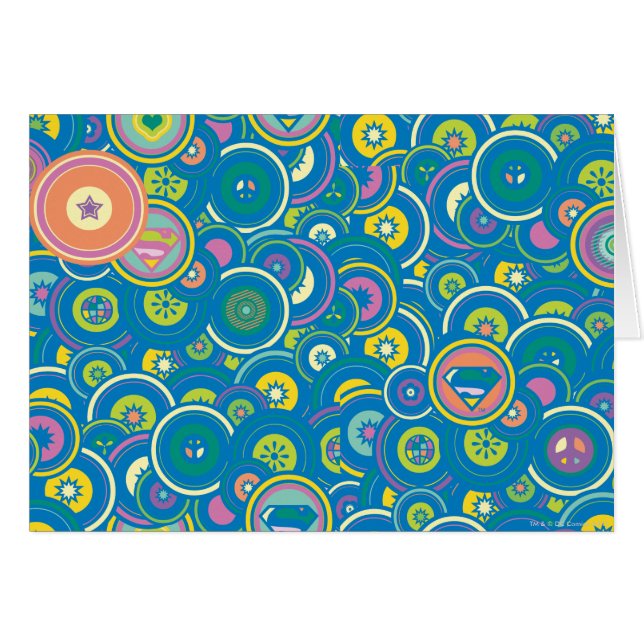 Supergirl Motif bleu cercle (Devant horizontal)