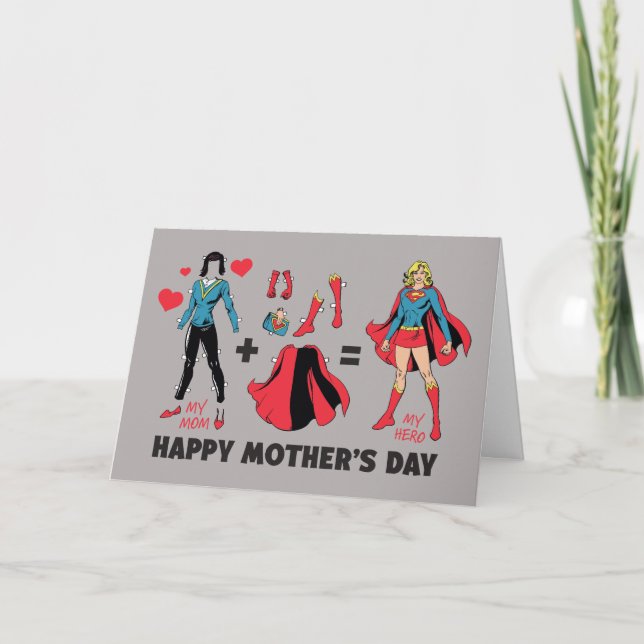 Supergirl | My Mom = My Hero Card (Front)