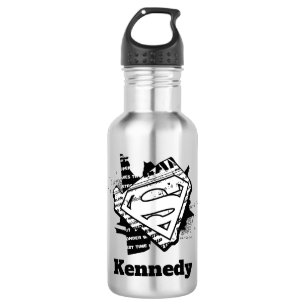 Supergirl Newsprint S-Shield 532 Ml Water Bottle