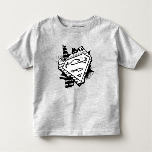 Supergirl Newsprint S-Shield Toddler T-shirt