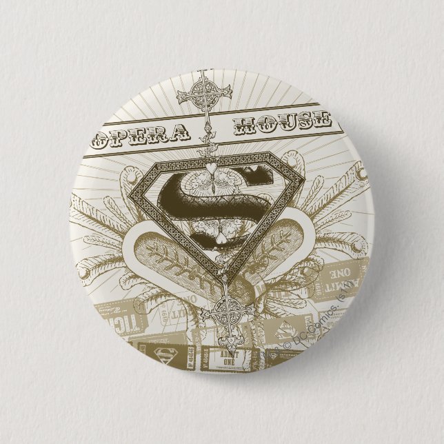 Supergirl Opera House 2 Inch Round Button (Front)