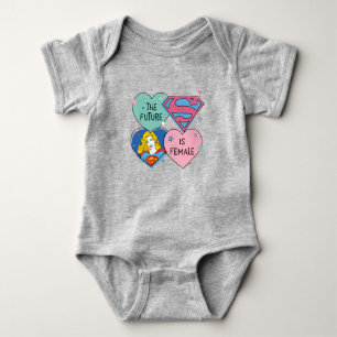 Supergirl Out of This World Retro Graphic Baby Bodysuit