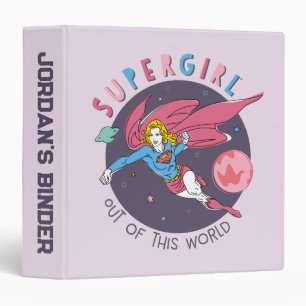 Supergirl Out of This World Retro Graphic Binder