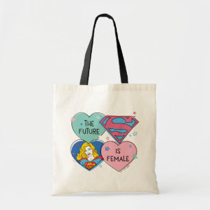 Supergirl Out of This World Retro Graphic Tote Bag
