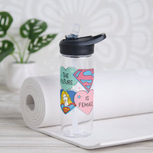 Supergirl Out of This World Retro Graphic Water Bottle