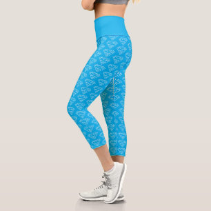 Supergirl Outline S-Shield Capri Leggings