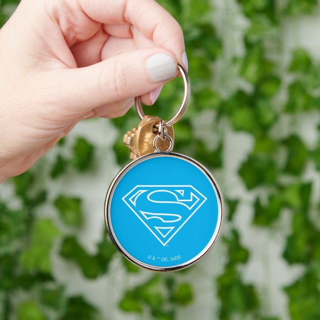 Supergirl Outline S-Shield Keychain (Hand)