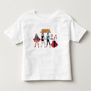 Supergirl Paper Doll Graphic Toddler T-shirt