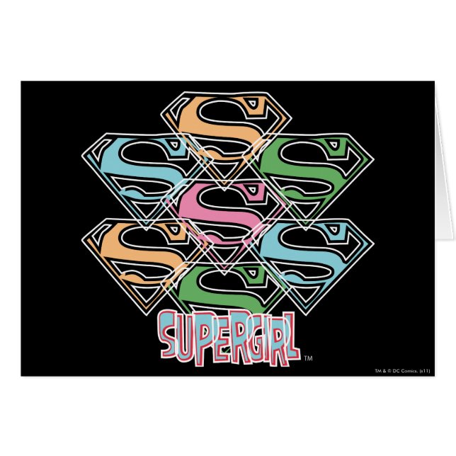 Supergirl Pastel Logo Collage (Front Horizontal)