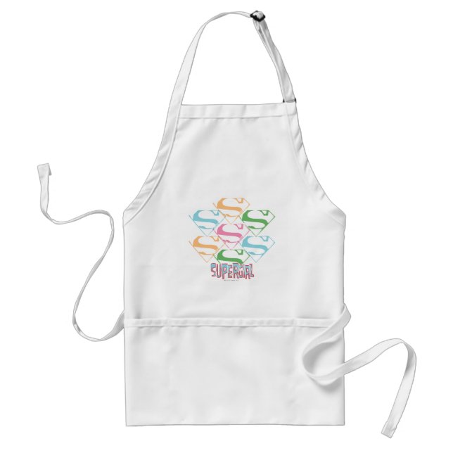 Supergirl Pastel Logo Collage Standard Apron (Front)
