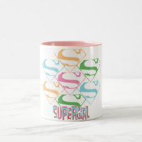 Supergirl Pastel Logo Collage
