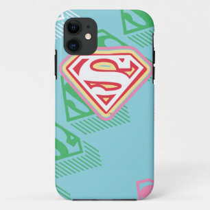 Supergirl Pastel  Repeat Pattern iPhone 11 Case
