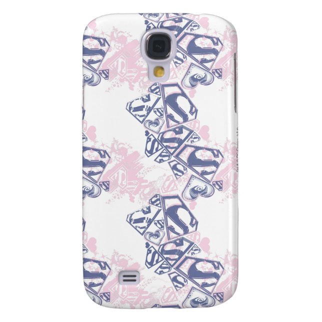 Supergirl Pink and Purple Pattern 2 Case-Mate Samsung Galaxy Case (Back)