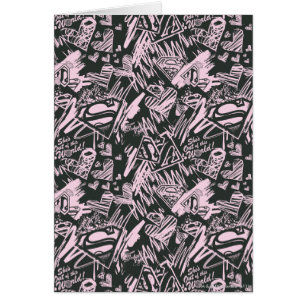Supergirl Pink et Black Scribbles