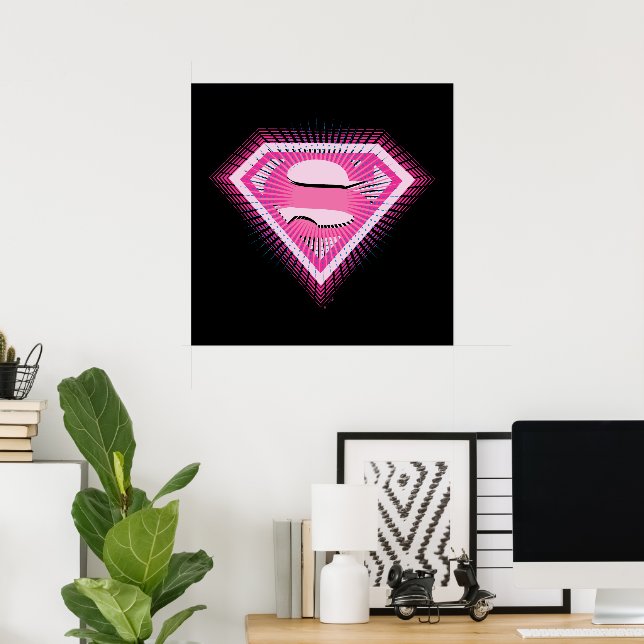 Supergirl Pink Logo Poster (Home Office)