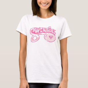 Supergirl Pink Logo Star Burst T-Shirt