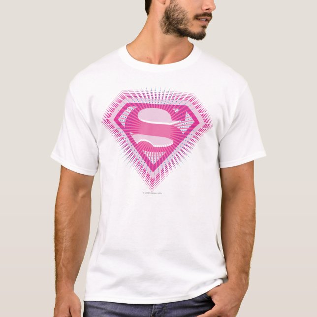 Supergirl Pink Logo T-Shirt (Front)