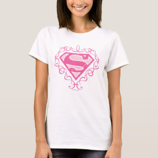 Supergirl Pink Stripes T-Shirt