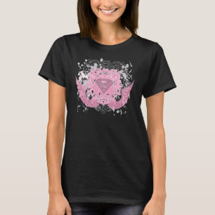 Supergirl Pink Winged Design T-Shirt