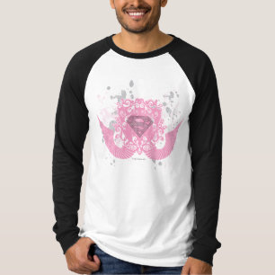 Supergirl Pink Winged Design T-Shirt