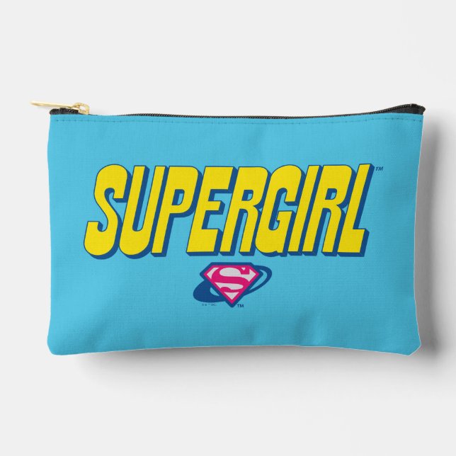 Supergirl Pop Logo Accessory Pouch (Front)