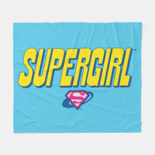 Supergirl Pop Logo Fleece Blanket