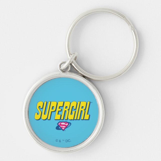 Supergirl Pop Logo Keychain (Front)