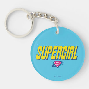 Supergirl Pop Logo Keychain