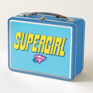 Supergirl Pop Logo Metal Lunch Box