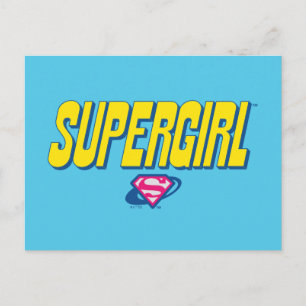 Supergirl Pop Logo Postcard