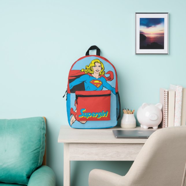 Supergirl Pose 1 Printed Backpack (Insitu)