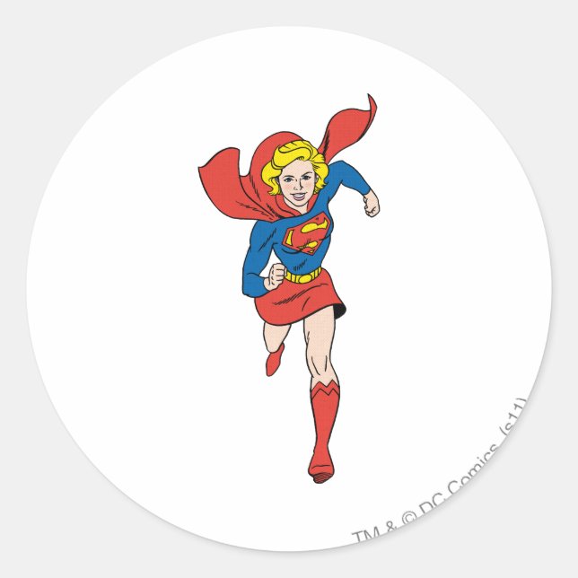 Supergirl Pose 8 Classic Round Sticker (Front)