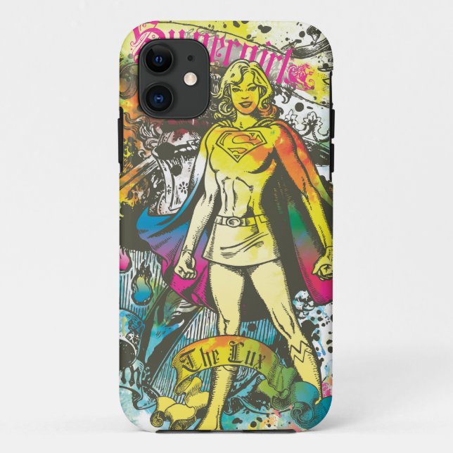 Supergirl Pose The Lux Case-Mate iPhone Case (Back)