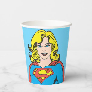 Supergirl Poses Paper Cups