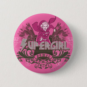 Supergirl Power 2 2 Inch Round Button