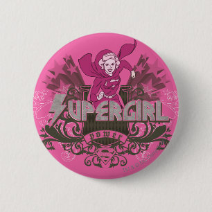 Supergirl Power 2 Inch Round Button